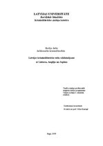 Research Papers 'Latvijas krimināltiesisko sodu salīdzinājums ar Lietuvu, Angliju un Japānu', 1.