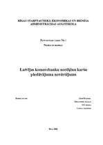 Research Papers 'Latvijas komercbanku norēķinu karšu piedāvājuma novērtējums', 1.