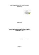 Research Papers 'Organizācijas iekšējā un ārējā komunikācija', 1.