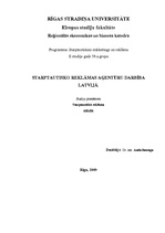 Research Papers 'Starptautisko reklāmas aģentūru darbība Latvijā', 1.