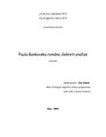 Research Papers 'Paula Bankovska romāna "Sekreti" analīze', 1.