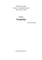 Research Papers 'Neoplāzija', 1.