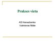 Practice Reports 'Prakse a/s "Hansabanka"', 47.