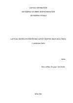Summaries, Notes 'Latvijas iespēju novērtējums apgūt Ēģiptes eksporta tirgu', 1.