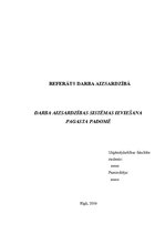 Research Papers 'Darba aizsardzības organizācija', 1.