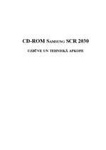 Research Papers 'CD-ROM Samsung SCR 2030 uzbūve un tehniskā apkope', 1.
