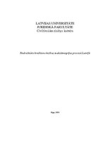Research Papers 'Nodrošināto kreditoru tiesības maksātnespējas procesā Latvijā', 1.