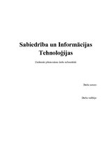 Research Papers 'Sabiedrība un informācijas tehnoloģijas', 1.
