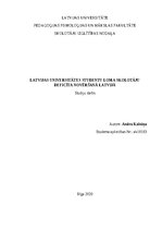 Research Papers 'Latvijas Universitātes studentu loma skolotāju deficīta novēršanā Latvijā', 1.