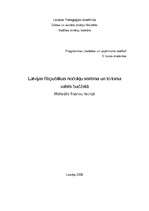 Research Papers 'Latvijas Republikas nodokļu sistēma un tās loma valsts budžetā', 1.