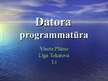Presentations 'Datora programmatūra', 1.