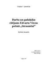 Research Papers 'Darba un gadalaiku ritējums Edvarta Virzas poēmā "Straumēni"', 1.