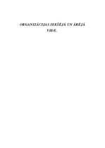 Summaries, Notes 'Organizācijas iekšējā un ārējā vide', 1.