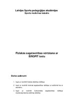 Summaries, Notes 'Fiziskās sagatavotības vērtēšana ar Eirofit testu', 1.