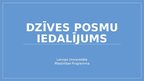 Presentations 'Dzīves posmu iedalījums', 1.