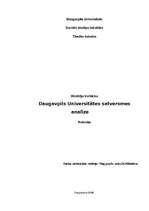 Research Papers 'Daugavpils Universitātes satversmes analīze', 1.