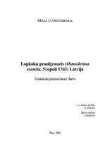 Research Papers 'Lapkoku praulgrauzis Latvijā', 1.