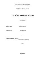 Research Papers 'Tiesību normu veidi', 1.