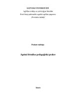 Practice Reports 'Agrīnās bērnības pedagoģiskās prakses dienasgrāmata', 1.