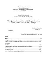 Research Papers 'Bezpajumtniecības problēma Latvijā Eiropas Savienības sociālās politikas konteks', 1.