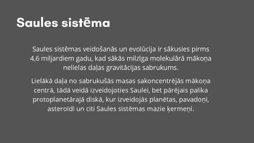 Presentations 'Saules sistēma', 2.