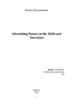 Research Papers 'Advertising Posters in the 1920s and Nowadays', 1.