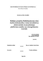 Term Papers 'Baltijas projekta Baltichand.com roku darbu tirdzniecības vietne kā efektīvas el', 1.