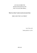 Essays '"Black Lives Matter" kustība Amerikas Savienotajās Valstīs', 1.