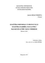 Summaries, Notes 'Izglītības reformas un bilingvālās izglītības darbība: Daugavpils mazākumtautību', 1.