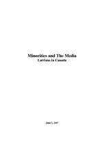 Research Papers 'Minorities and the Media; Latvians in Canada', 1.