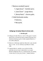 Summaries, Notes 'Volfgangs Amadejs Mocarts', 6.