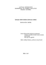 Term Papers 'Latvijas valsts budžeta izdevumu analīze', 1.