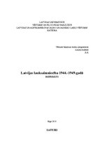 Research Papers 'Latvijas lauksaimniecība no 1944.-1949.gadam', 1.