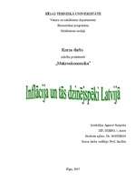 Research Papers 'Inflācija un tās dzinējspēki Latvijā', 1.