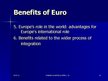 Presentations 'European Single Currency Euro', 10.