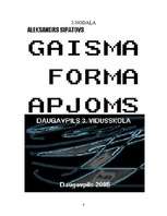 Research Papers 'Gaisma, forma, apjoms', 6.