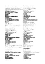 Summaries, Notes 'Basic Phrases in French', 3.