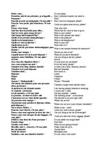 Summaries, Notes 'Basic Phrases in French', 4.