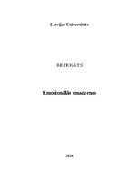Research Papers 'Emocionālās smadzenes', 1.