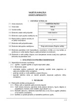 Samples 'Vadītāja palīgs - amata apraksts', 1.