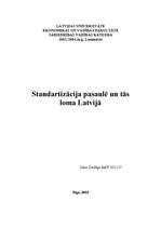 Research Papers 'Standartizācija pasaulē un tās loma Latvijā', 1.