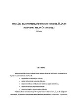 Research Papers 'Sociāli ekonomisko procesu modelēšanas metode: bilanču modeļi', 1.