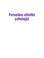 Research Papers 'Personības attīstība psiholoģijā', 1.