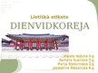 Presentations 'Lietišķā etiķete Dienvidkorejā', 1.
