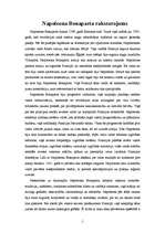 Essays 'Napoleona Bonaparta raksturojums', 1.
