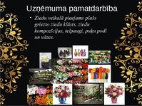 Presentations 'Biznesa plāna prezentācija ziedu veikalam', 3.