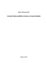 Research Papers 'Latvijas Bankas politikas ietekme uz komercbankām', 1.