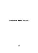 Research Papers 'Romantisms franču literatūrā', 1.