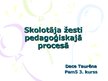 Presentations 'Skolotāja žesti pedagoģiskajā procesā', 1.
