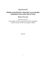 Business Plans 'Mājokļu energoefektivitātes diagnostikas un termogrāfijas pakalpojuma biznesa pl', 1.